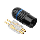 5PCS 0.78mm Earphone Plug Solder Wire Connector For UM3X W4R UE18 UE11 Black