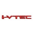 3D Metal i-VTEC Car Trunk Rear Turbo Fender Emblem Badge Decals Stickers Silver Generic