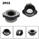 2x Carburetor Intake Adapter Flange Manifold w/Clamp For VM24 PE26 PE28 PWK 28mm