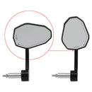 Black 7/8" Custom CNC Aluminum Motorcycle Motorbike 22mm Handle Bar End Mirror Generic