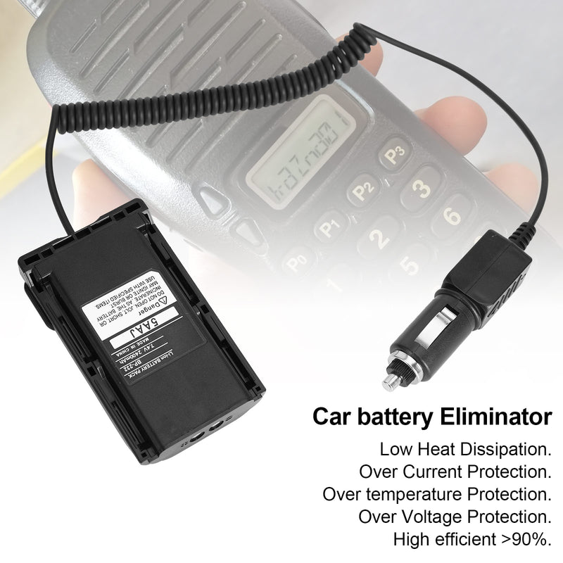 12-24V Car Charger Battery Eliminator Adapter For Icf4160 F4161 F4011 F43Gt