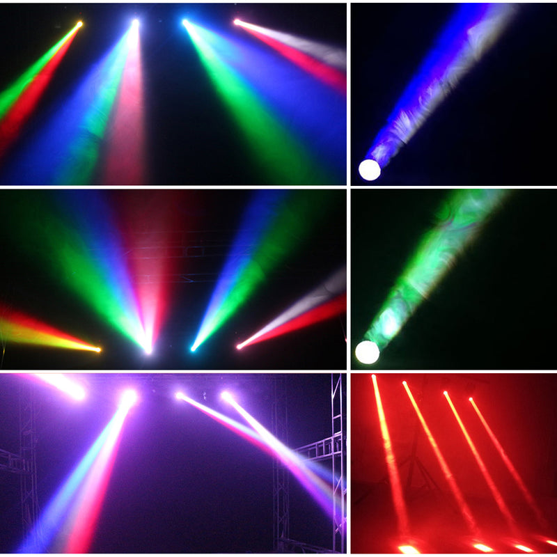 80W RGBW LED Moving Head Stage Lighting DJ DMX Beam Bar Disco Club Party Light