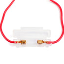 6*30mm Glass Tube Fuse Holder Flip Cover 16AWG Wire Cable Fuses Box Motorcycle