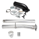 2008-2010 Ford F250 F350 F450 F550 Powerstroke Diesel 6.4L 4" Exhaust Pipe & EGR Valve Delete Kit + Intake Elbow DIECAST