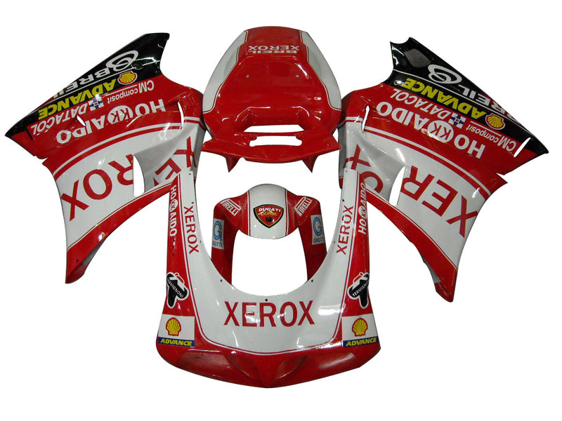 Fairings for 1996-2002 Ducati 996 Red White Xerox Racing Generic
