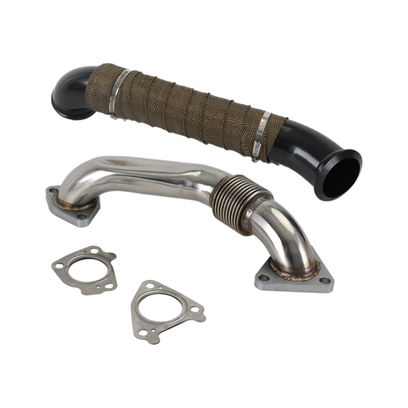 2004.5-2010  Chevrolet Silverado 2500HD 3500HD 6.6L LLY LBZ LMM Duramax Diesel Turbo Down Pipe Passenger Side Up Pipe