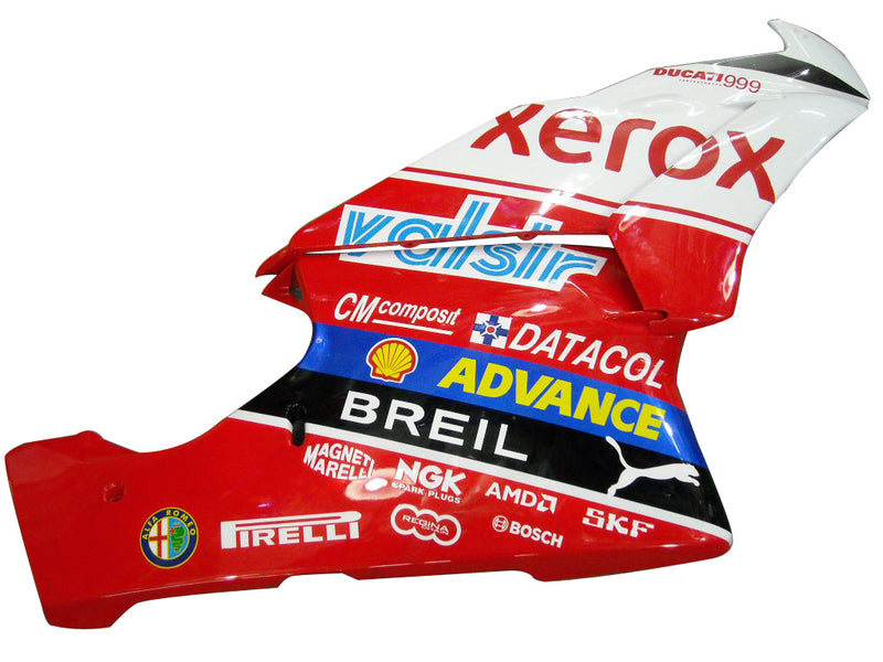 Fairings for 2003-2004 Ducati 999 Red & White Xerox Racing Generic