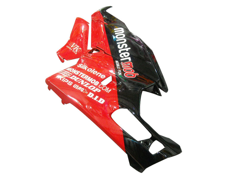 Fairings for 2003-2004 Ducati 999 Red & Black Monster Mob Racing (Generic