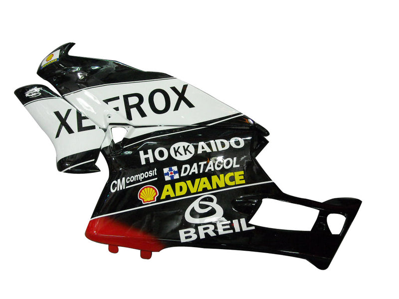 Fairings for 2005-2006 Ducati 999 White & Black Xerox Racing Generic
