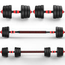 40KG Barbell & Dumbbell Set Pair Gym Body Building Free Weights Plates