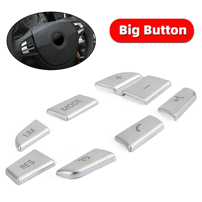 7x Inner Steering Wheel Button Trim Cover Fit For BMW X3 F25拢篓11-17拢漏X4 F26拢篓14-17拢漏 Generic