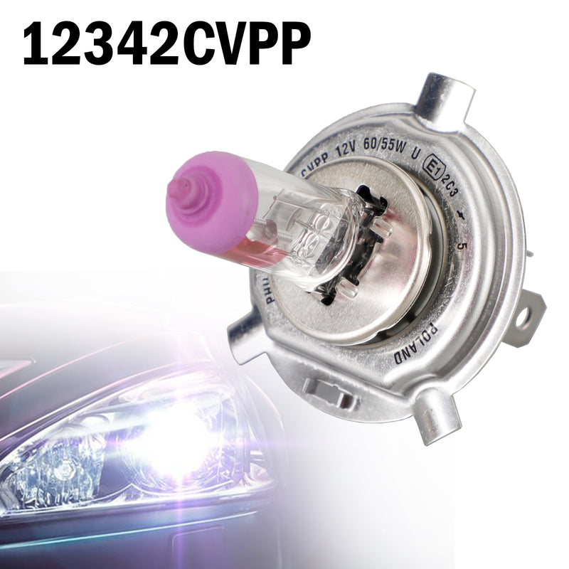 For Philips 12342CVPP Car Standard Halogen Headlight H4 12V60/55W P43t