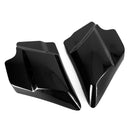 Black Stretched Left Right Side Covers Panel Fit for Harley Touring 2009-2019 Generic