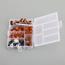 158x Motorbike Orange Fastener Clip Screw Kit Windscreen Fairing Bolt Universal Generic