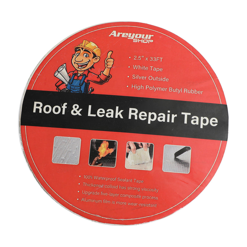 4" x 30' RV Sealant Tape UV Waterproof Roof Leaks Repair Tape Seal Sticky Silver