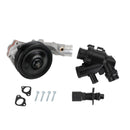 Jaguar 2010 - 2015 XK XKR XKR-S Water Pump w/ Bolts Gaskets Connector + Thermostat Kit