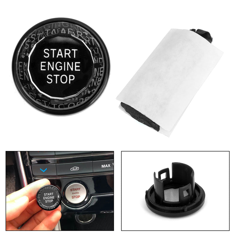 Jaguar XF XE F-Pace Engine Start Stop Push Button Knob Switch Decor Cover