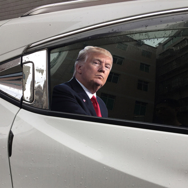 Car Window Sticker Life Person Size Passenger Ride With Trump President 2020 R