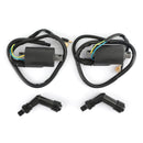 Ignition Coil+Spark Plug Caps fit for Honda CB450K CB450 CL450K CB500T Generic