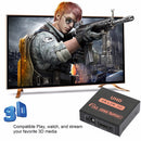 Full HD Dual Display Switcher 4K Splitter HD 1080p HDMI 1X2 Port UHD for HDTV DVD PS3 Xbox US Plug