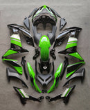 Injection Fairing Kit Plastic Fit for Kawasaki Ninja 650 EX650 2017-2019 Green Generic