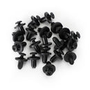 20pcs Fairing Panel Bolt Clip 6mm Plastic Screw Rivets Clips Black For Honda Generic