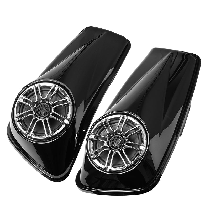 Saddlebag TRIPLE 6.5 Lids w/ Speaker Fits for Harley Touring Electra Glide 2014-2020 Generic