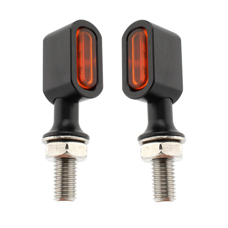 LED Rear Mini E Mark Turn Signal Indicator For Sportster Touring Dyna Softail Generic