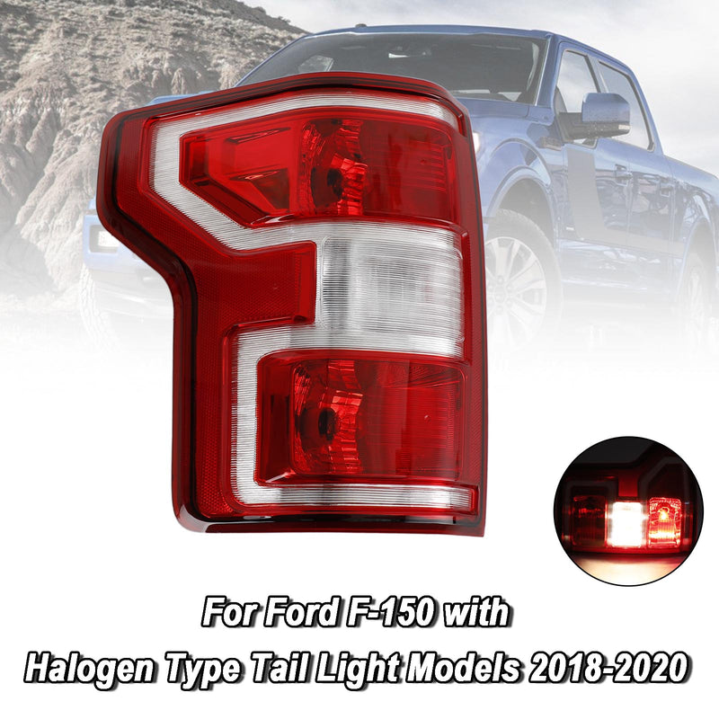 Ford F150 2018-2020 Left Driver Side LH Incandescent Type Halogen Tail Light