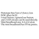 5x UNO Prototype Shield With SYB-170 Mini Breadboard For Arduino ProtoShield