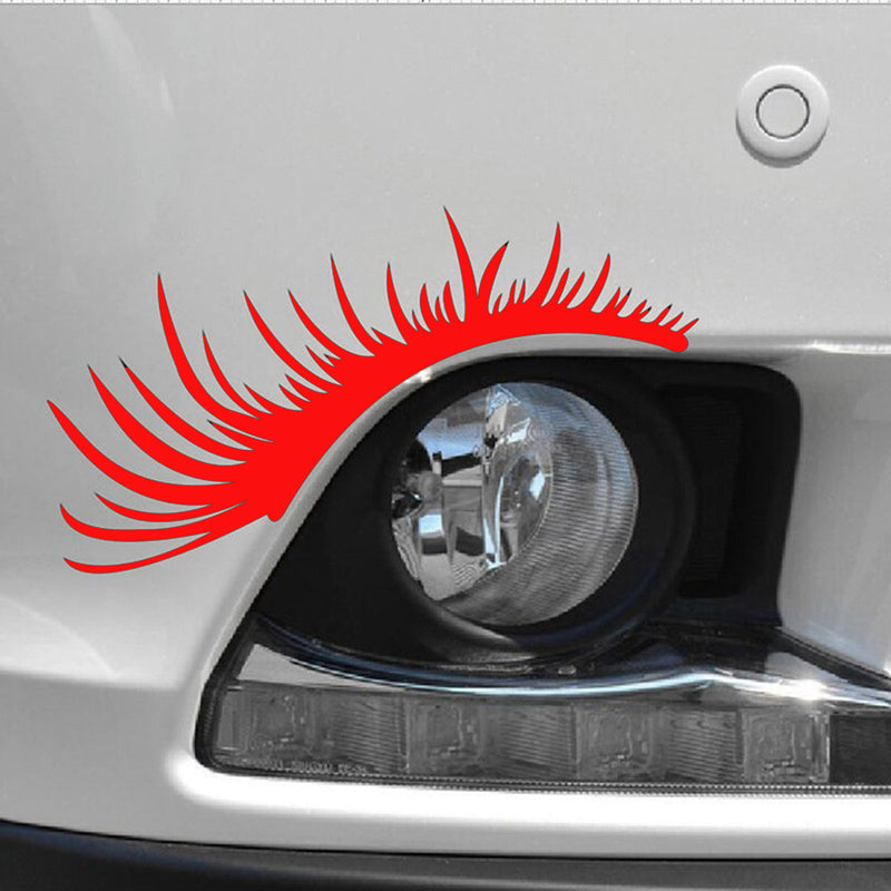 Porsche Volkswagen Beetle Black Car Headlight Eyelash Sticker Eyebrow Decal