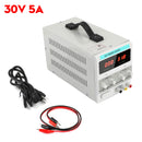 Adjustable Power Supply 30V 5A 110V Precision Variable DC Digital Lab w/clip