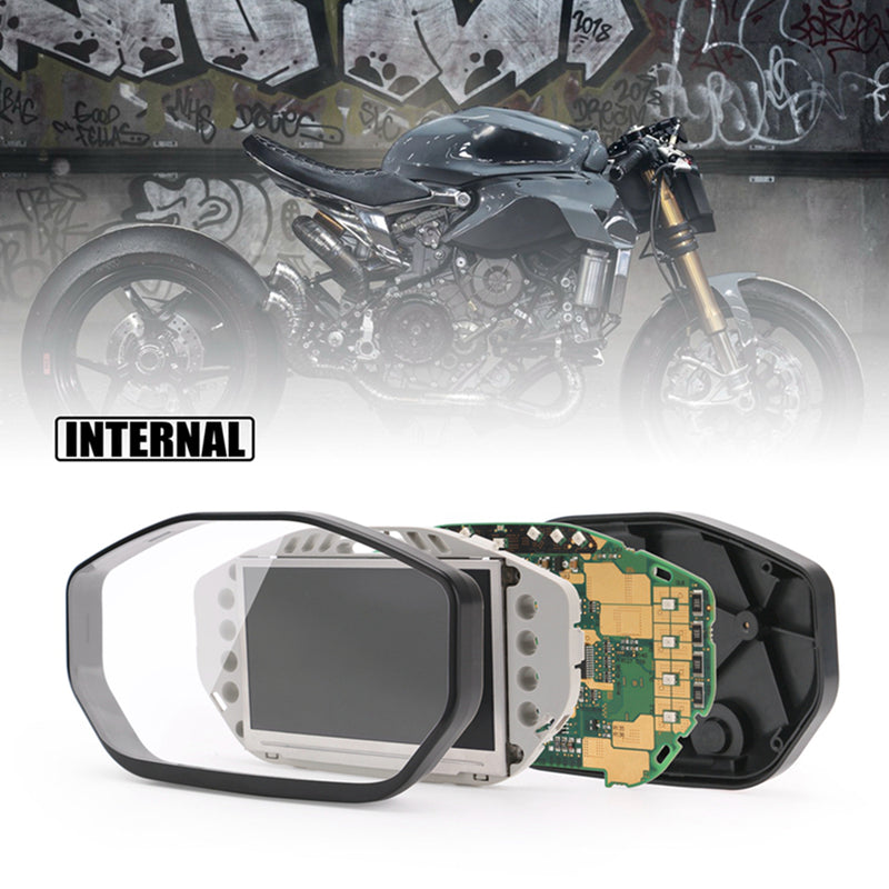 Universal Motorcycle Lcd Rpm Digital Display Odometer Speedometer Backlight Generic