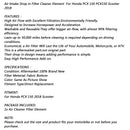 Air Intake Drop in Filter Cleaner Element For Honda PCX 150 PCX150 Scooter 2018 Generic