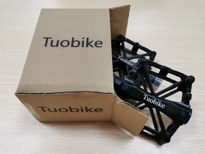 Tuobike Road Mountain Bike Pedals Flat Aluminum Sealed Bearing