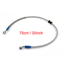 80cm/31 M10 Brake Oil Hose Line Banjo Fitting Stainless Steel End