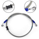 90cm/35 M10 Brake Oil Hose Line Banjo Fitting Stainless Steel End Generic