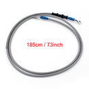 185cm/73 M10 Brake Oil Hose Line Banjo Fitting Stainless Steel End