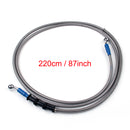 220cm/87 M10 Brake Oil Hose Line Banjo Fitting Stainless Steel End