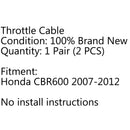 Throttle Cable Wire Line Gas For Honda CBR600RR CBR 600RR 2007-2012 2008 Generic