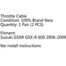 Throttle Cable Push/Pull Wire Line Gas For Suzuki GSXR GSX-R 600 06-09 Generic
