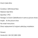 Wire Steel Braided Clutch Cable Replacement For Honda AX-1 NX 250 1989-1994 Generic