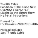 Throttle Cable Push/Pull Wire Line Gas For Kawasaki Z800 2013-2016 2015 Generic