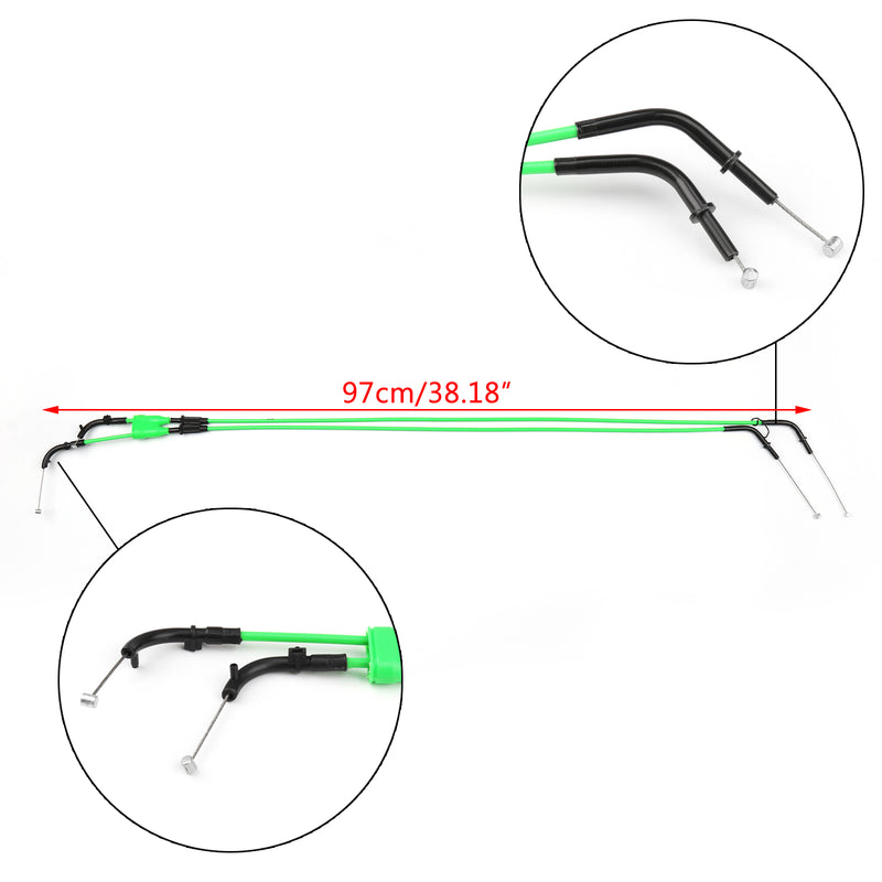 Motorcycle Throttle Cable Wire For Kawasaki Ninja ZX6R ZX600P 2007 2008 Generic