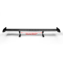 Universal Hatch Adjustable Aluminum GT Rear Trunk Wing Racing Spoiler Black 14