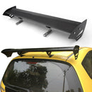 Universal Hatch Adjustable Aluminum GT Rear Trunk Wing Racing Spoiler Black 15