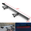 Universal Sedan Aluminum GT Rear Trunk Wing Racing Spoiler With Red Light B