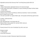 Universal Hatch Adjustable Aluminum Rear Trunk Wing Racing Spoiler With LED Generic