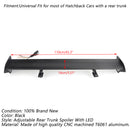 Universal Hatch Adjustable Aluminum Rear Trunk Wing Racing Spoiler With LED Generic