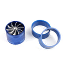 Universal Supercharger Turbo Turbonator Air Intake Fuel Gas Saver fan Blue Generic